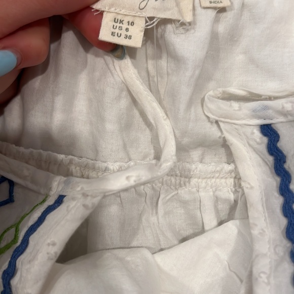 Forever That Girl (Anthropologie) White Jordan Eyelet Cotton Tank Top, Size 6 - Picture 4 of 4